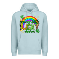 Blue Mist St. Patrick's Day Mommy's little lucky charm Premium Hoodie - Neo Western
