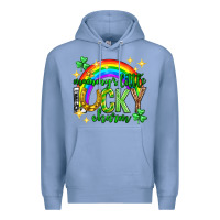 Colony Blue St. Patrick's Day Mommy's little lucky charm Premium Hoodie - Neo Western