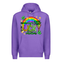 Purple St. Patrick's Day Mommy's little lucky charm Premium Hoodie - Neo Western
