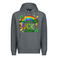 Rock St. Patrick's Day Mommy's little lucky charm Premium Hoodie - Neo Western