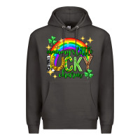 Smoke St. Patrick's Day Mommy's little lucky charm Premium Hoodie - Neo Western