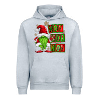 Heather Grey ho ho no christmas gnomes Urban Hoodie - FaDigitalArtStudio