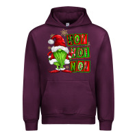 Mauve Wine ho ho no christmas gnomes Urban Hoodie - FaDigitalArtStudio