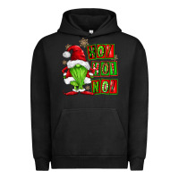 Pigment Black ho ho no christmas gnomes Urban Hoodie - FaDigitalArtStudio