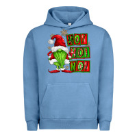 Pigment Pebble Blue ho ho no christmas gnomes Urban Hoodie - FaDigitalArtStudio