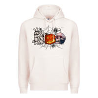 Pale Pink boo Premium Hoodie - CowhideDigitalArt