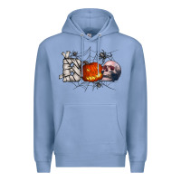 Colony Blue boo Premium Hoodie - CowhideDigitalArt