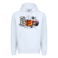 White boo Premium Hoodie - CowhideDigitalArt