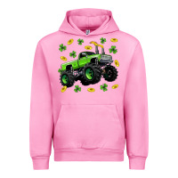 Fuchsia Pink Monster truck st patricks day Urban Hoodie - Neo Western