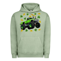 Pigment Oil Green Monster truck st patricks day Urban Hoodie - Neo Western