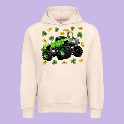 Monster Truck St Patricks Day Urban Hoodie Designed By Neo Western