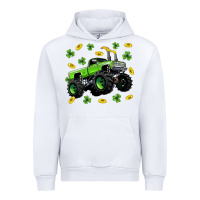 White Monster truck st patricks day Urban Hoodie - Neo Western