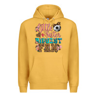 Mustard little sister biggest fan soccer Premium Hoodie - HRA Design Shop