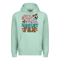 Seafoam little sister biggest fan soccer Premium Hoodie - HRA Design Shop