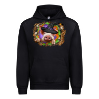 Black halloween pig Urban Hoodie - CowhideDigitalArt