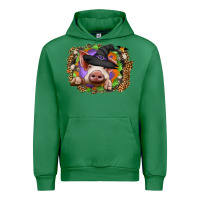 Emerald halloween pig Urban Hoodie - CowhideDigitalArt