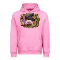 Fuchsia Pink halloween pig Urban Hoodie - CowhideDigitalArt