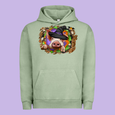 Halloween Pig Urban Hoodie Designed By Cowhidedigitalart