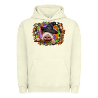 Pigment Pistachio halloween pig Urban Hoodie - CowhideDigitalArt