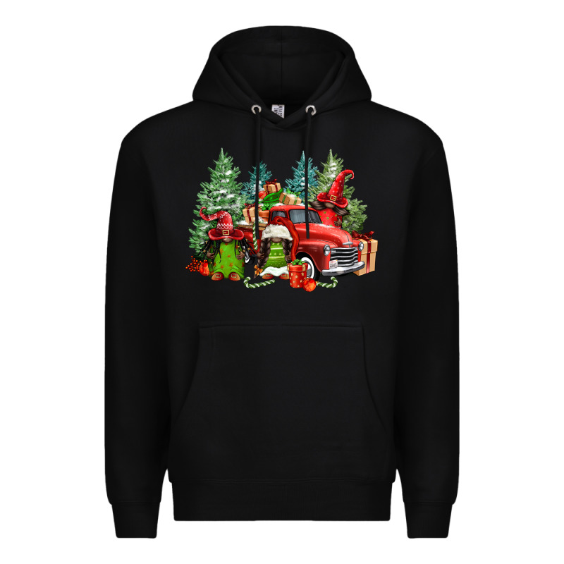 Merry Christmas Truck Afro Gnomies Premium Hoodie by FaDigitalArtStudio | Teevron