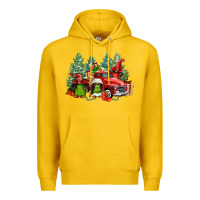 Lemon merry christmas truck afro gnomies Premium Hoodie - FaDigitalArtStudio