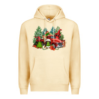 Pina Colada merry christmas truck afro gnomies Premium Hoodie - FaDigitalArtStudio