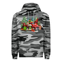 Slate Camo merry christmas truck afro gnomies Premium Hoodie - FaDigitalArtStudio