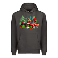 Smoke merry christmas truck afro gnomies Premium Hoodie - FaDigitalArtStudio