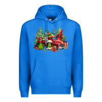 True Royal merry christmas truck afro gnomies Premium Hoodie - FaDigitalArtStudio