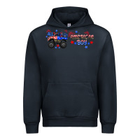 Navy all american boy libbey glass Urban Hoodie - HRA Design Shop