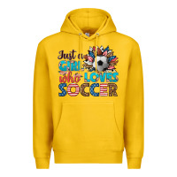 Lemon just a girl who loves soccer Premium Hoodie - HRA Design Shop