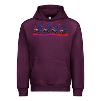 Mauve Wine american truck libbey glass Urban Hoodie - HRA Design Shop