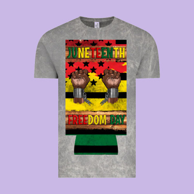 Juneteenth Freedom Day 12 Oz Can Cooler (slim) 2 Vintage Tee Designed By Artiststas