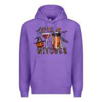 Purple drink up witches Premium Hoodie - CowhideDigitalArt