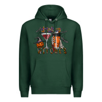Sports Green drink up witches Premium Hoodie - CowhideDigitalArt