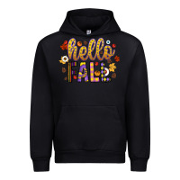 Black hello fall Urban Hoodie - CowhideDigitalArt
