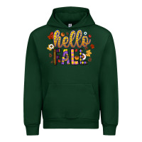 Forest Green hello fall Urban Hoodie - CowhideDigitalArt