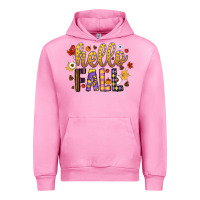 Fuchsia Pink hello fall Urban Hoodie - CowhideDigitalArt