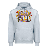 Heather Grey hello fall Urban Hoodie - CowhideDigitalArt
