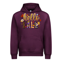 Mauve Wine hello fall Urban Hoodie - CowhideDigitalArt