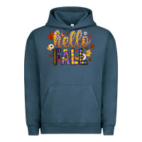 Pigment Midnight Navy hello fall Urban Hoodie - CowhideDigitalArt