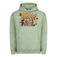 Pigment Oil Green hello fall Urban Hoodie - CowhideDigitalArt