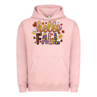 Pigment Salmon hello fall Urban Hoodie - CowhideDigitalArt
