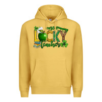 Antique Gold St. Patrick's Day one lucky teacher Premium Hoodie - Neo Western