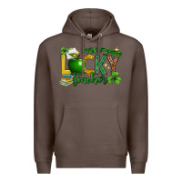 Coffee St. Patrick's Day one lucky teacher Premium Hoodie - Neo Western