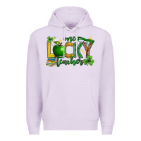 Lilac St. Patrick's Day one lucky teacher Premium Hoodie - Neo Western