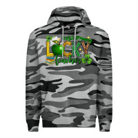 Slate Camo St. Patrick's Day one lucky teacher Premium Hoodie - Neo Western