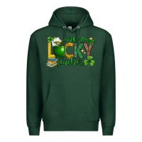 Sports Green St. Patrick's Day one lucky teacher Premium Hoodie - Neo Western