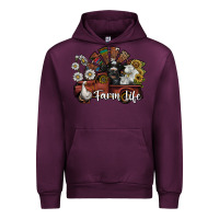 Mauve Wine farm life Urban Hoodie - SublimationCraftShop