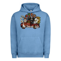 Pigment Pebble Blue farm life Urban Hoodie - SublimationCraftShop